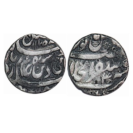 Bharatpur, Silver Rupee, 11.00g, Surajmal (1755-1763 AD), Mustaqir ul Khilafat Akbarabad M