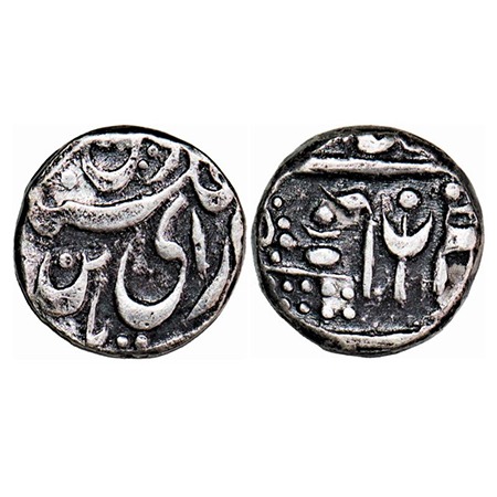 Bikanir, Silver ½ Rupee, 6.12g, Dungar Singh, INO Queen Victoria, Bikanir Mint, (VS 1916/1