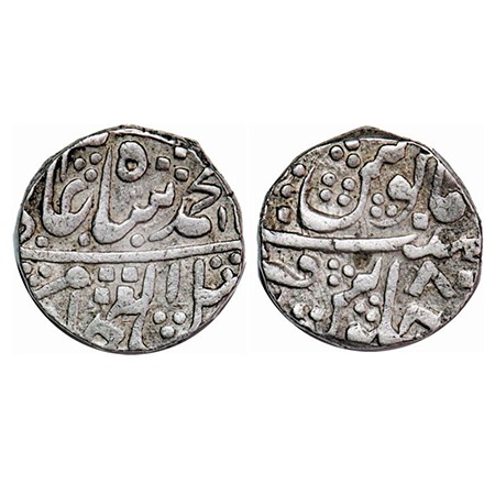 Gwalior, Silver Rupee, 11.31g, Jankoji Rao (1827-1843 AD), Dar ul Fath Ujjain Mint, INO Sh