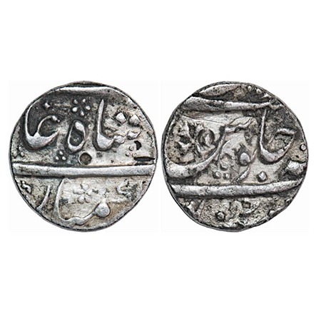 Hyderabad, Silver ½ Rupee, 5.57g, Nizam Ali Khan (AH 1175-1218/1761-1803 AD), (Aurangabad)