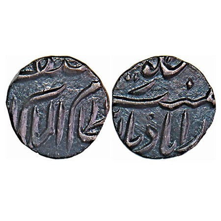 Hyderabad, Silver 1/8 Rupee, 1.28g, Mir Mahbub Ali Khan, Farkhanda Bunyad Haidarabad Mint,