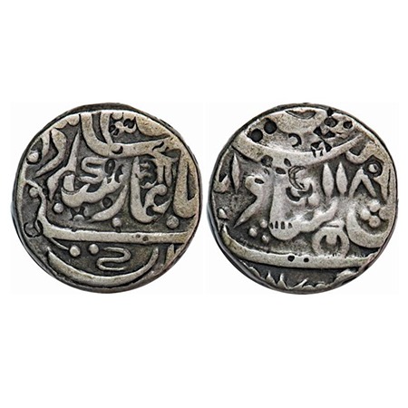 Hyderabad Feudatories - Narayanpett, Silver Rupee, 11.06g, Dilshadabad Mint, AH 118x, INO 