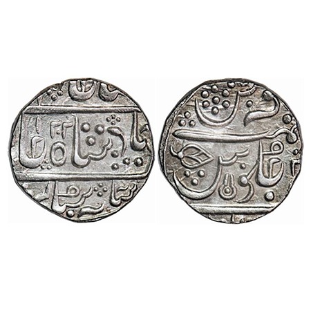 Indore, Silver Rupee, 11.24g, Ahalyabai (AH 1179-1210 / 1765-1795 AD), Malharnagar Mint, A
