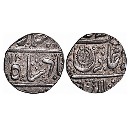 Indore, Silver Rupee, 11.31g, Jaswant Rao (AH 1213-1226), Malharnagar Mint, INO Shah Alam