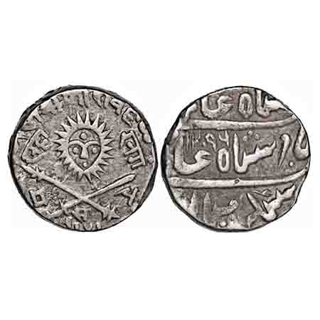 Indore, Silver Rupee, 11.14g, Tukoji Rao II (AH 1261-1304 / VS 1960-1983 / 1903-1926 AD), 