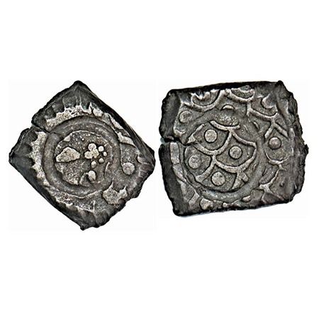 Jafarabad, Base Silver Kori, 3.84g. 13-13mm, Jafarabad was a very tiny state of 12 village