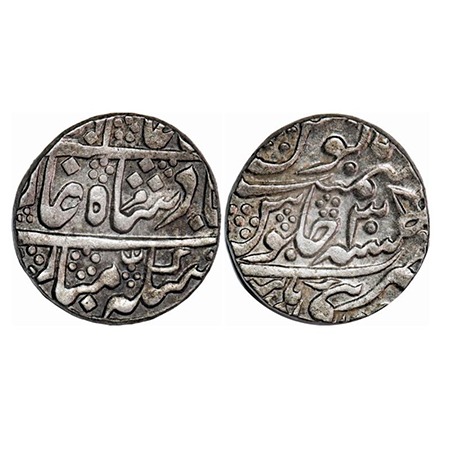 Jaipur, Silver Rupee, 11.31g, Sawai Madhopur Mint, INO Shah Alam II, 30 RY. KM 63 type Unl