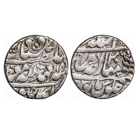 Jaipur, Silver Rupee, 11.28g, INO Ram Singh (AH 1251-1298 / 1835-1880 AD) & Queen Victoria