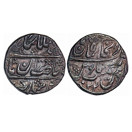 Jaisalmir, Silver Rupee, 10.94g, Akhey Singh (1722-1762 AD), Akhey Shahi, AH 115x/22 RY, D