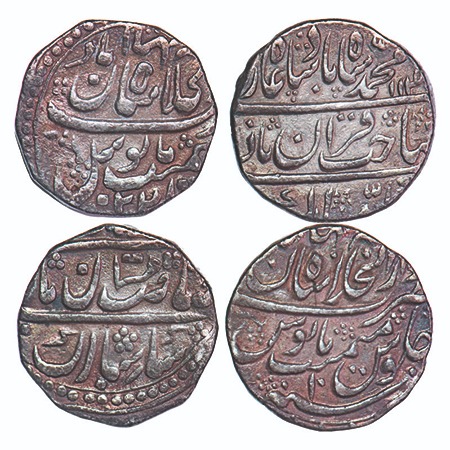 Jaisalmir, Silver Rupee (2 Coins), Akhey Singh (1722-1762 AD), Akhey Shahi, AH 114x/10 RY,