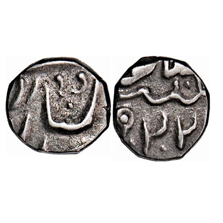 Jaisalmir, Silver Rupee, 1/8 Rupee, 1.20g, Ranjit Singh (1846-1864 AD), Akhey Shahi, 22 RY