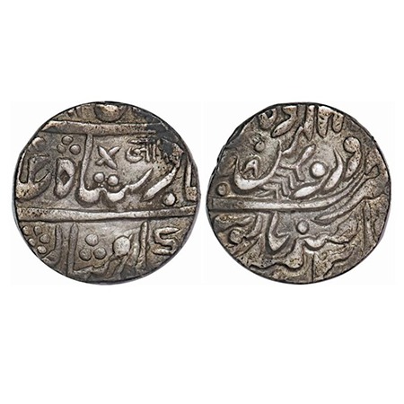 Jodhpur, Silver Rupee, 11.35g, Mughal Issue (1754-1759 AD), INO Shah Alam II, (Sojat) Dar 