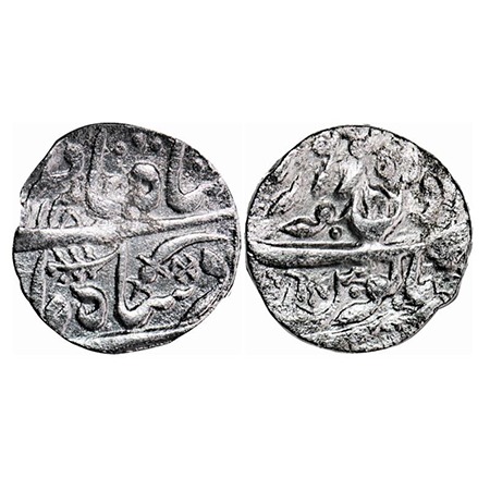 Jodhpur, Silver Rupee, 11.18g, Early issue, (Pali) dar ul mansur Jodhpur (pseudo), AH 12x8