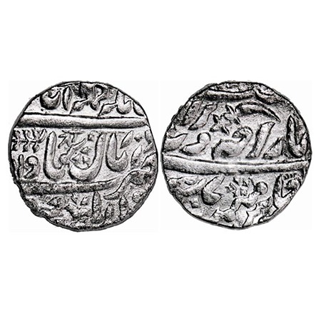 Jodhpur, Silver Rupee, 11.17g, Takht Singh (1843-1873 AD), Jodhpur Mint, INO Queen Victori