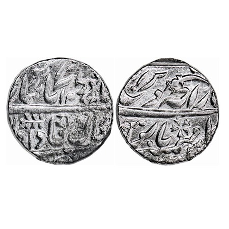 Jodhpur, Silver Rupee, 11.30g, Takht Singh (1843-1873 AD), Dar ul Masur Jodhpur Mint, INO 