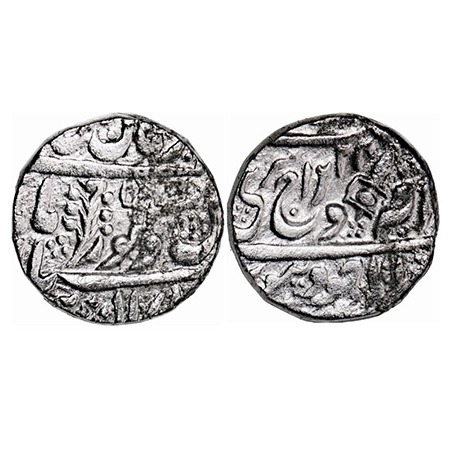 Jodhpur, Silver Rupee, 11.33g, Takht Singh (1843-1873 AD), Dar ul Masur Jodhpur Mint, INO 