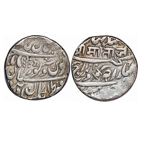 Jodhpur, Silver Rupee, 11.28g, Takht Singh (1843-1873 AD), Jodhpur Mint, INO Queen Victori
