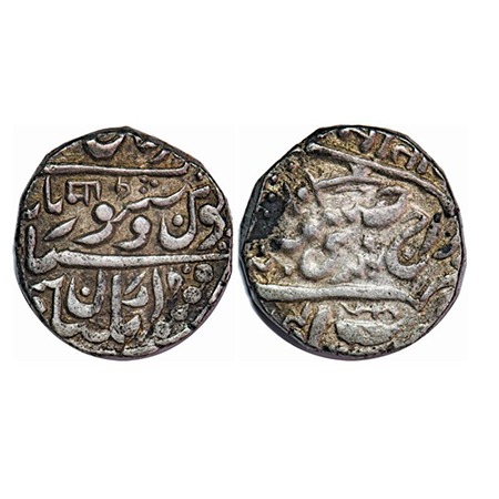 Jodhpur, Silver Rupee, 11.36g, Jaswant Singh (1873-1895 AD), (Pali) Nagaur Mint, INO Queen