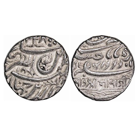 Kutch, Silver Kori, 4.69g, Bharmalji I (VS 1642-1688, 1586-1632 AD), Undated type, Struck 