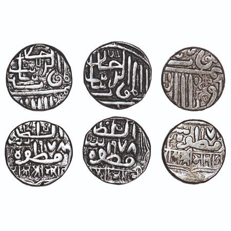 Kutch, Silver Kori, (3 Coins), Bharmalji I (AH 954-1041/1585-1631 AD), Frozen 978, INO Muz