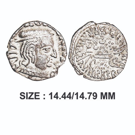 Western Kshatrapas, Kardamaka Dynasty, Vijayasena Son Of Damasena, (238-251 AD), Silver Dr