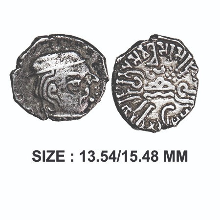 Western Kshatrapas, Karddamaka dynasty, Visvasena Son Of Bhartrdaman (276 -295 AD), Silver