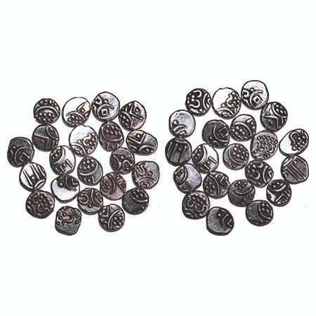 Travancore, Silver Chukram, 0.38g, (21 Coins), Anizham Thirunal Marthanda Varma (ME 904-93