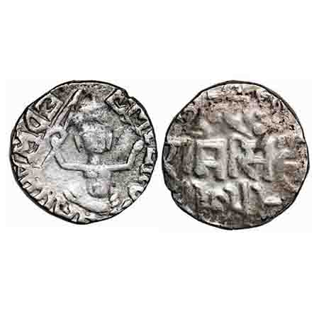 Bundi, Silver Rupee, 10.62g, Ram Singh, VS 1959 (1902 AD), INO Edward VII, seated goddess 