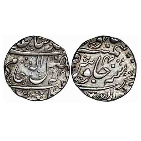 Gwalior, Silver Rupee, 11.22g, Daulat Rao Sindhia (1794-1827 AD), Dar ul Fatheh Ujjain Min