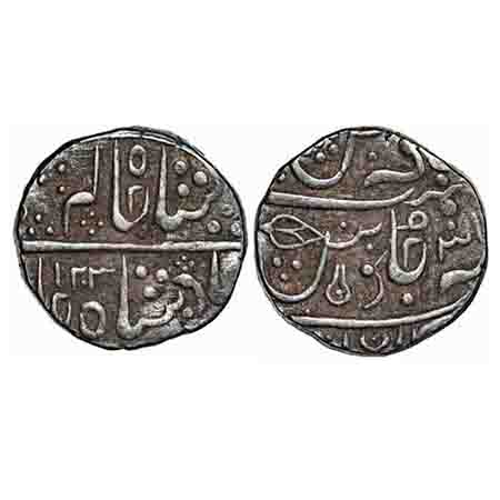 Indore, Silver Rupee, 11.22g, Ahalyabai (AH 1179-1210 / 1765-1795 AD), (Malharnagar) Mint,