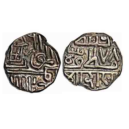Porbandar, Silver Kori, 4.90g, INO Muzaffar Shah III of Gujarat Sultanate, Nagari 'Shri Ra