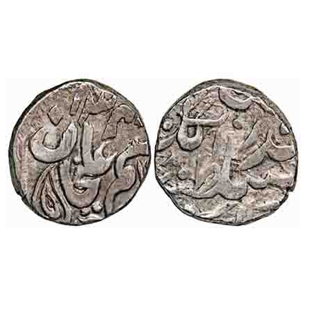 Tonk, Silver Rupee, 11.21g, Muhammad Ibrahim Ali Khan, Tonk Mint, AH 1340. KM Y 28. Very F