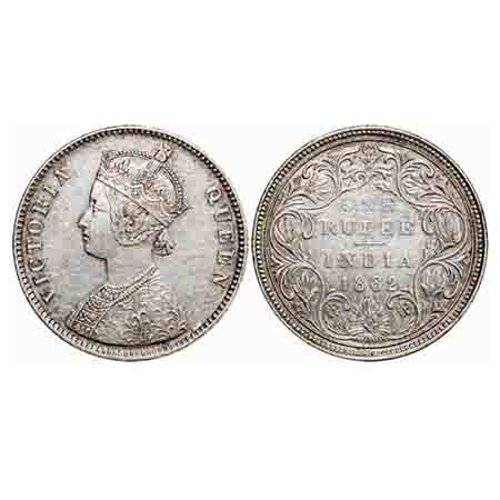 Victoria Queen, Silver, Rupee, 1862, Bombay Mint, A/II/0/6, With half bottom stroke of num