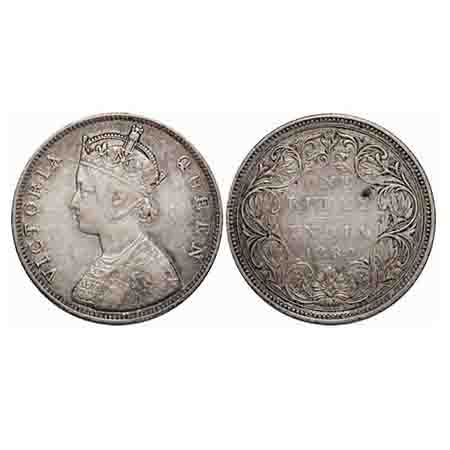 Victoria Queen, Silver, Rupee, 1862, Bombay Mint, B/II/2/0, With Spink & Son Ltd. Cover. F