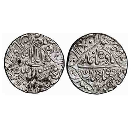 Shah Jahan I, Silver Rupee, 11.48g, Surat Mint, AH 1057/21 RY, name of four caliphs and ka