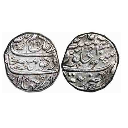 Aurangzeb, Silver Rupee, 11.43g,Tatta Mint, AH 1108/40 RY. KM 315.46. Extremely Fine, Very