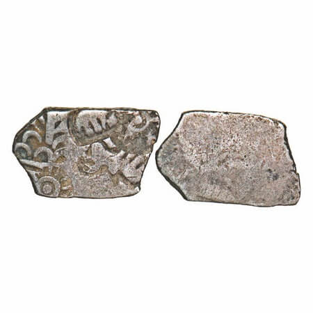 Nanda Empire, Punch Marked, (c. 4 Cen BC), Silver Karshapana, 3.37g, 12.13x17.98mm, Obv: P