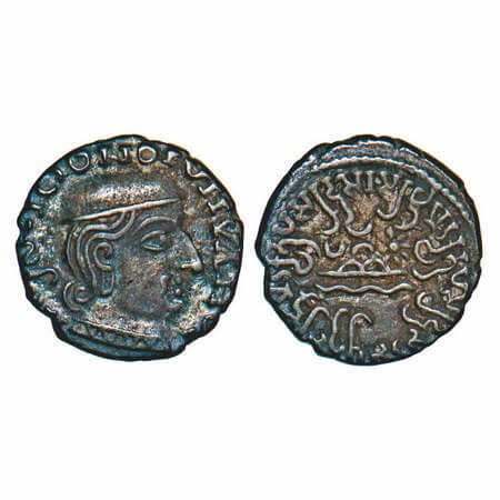 Western Kshtrapas (Kardamaka family), Rudrasena I son of Rudrasimha I (199-222 AD), Silver