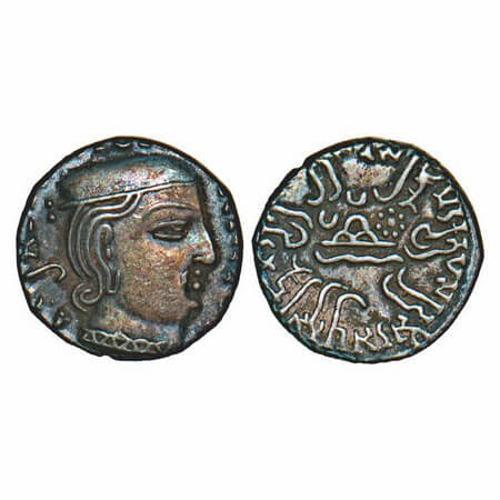 Western Kshtrapas (Kardamaka family), Rudrasena I son of Rudrasimha I (199-222 AD), Silver
