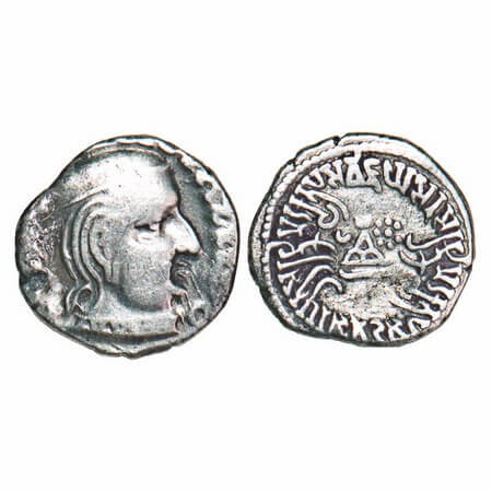 Western Kshatrapas, (Kardamaka family), Gujarat, Vijayasena, son of Damasena (238-239 AD),