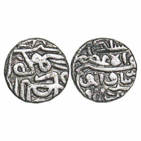 Gujarat Sultanate, Silver Half Tanka, 5.10g, Nasir Al Din Mahmud I (AH 862/3-917 / 1458/9-