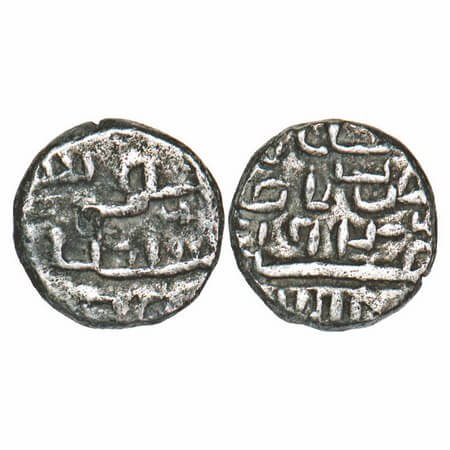 Gujarat Sultanate, Silver Quarter Tanka, 2.72g (20 rati standard), Nasir-Al-Din Mahmud Sha