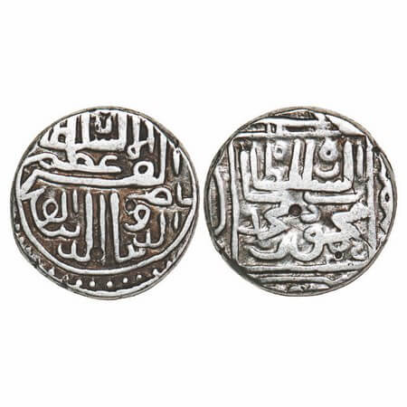 Gujarat Sultanate, Silver Tanka, 11.31g, (96 rati standard), Nasir Al Din Mahmud Shah I (A