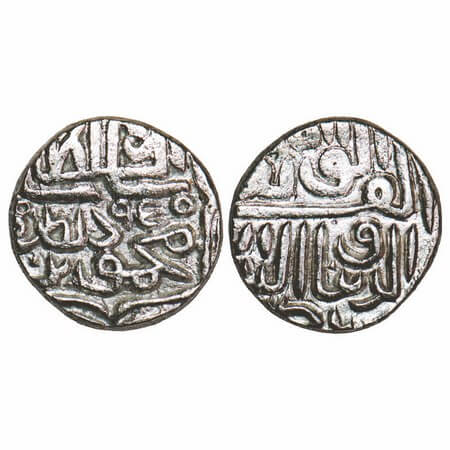 Gujarat Sultanate, Silver Tanka, 6.84g (64 Rati Standard), Nasir al-Din Mahmud Shah III (A