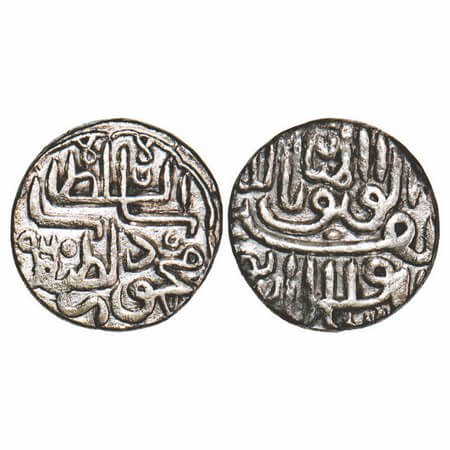 Gujarat Sultanate, Silver Tanka, 4.08g (64 rati standard), Nasir al-Din Mahmud Shah III (A
