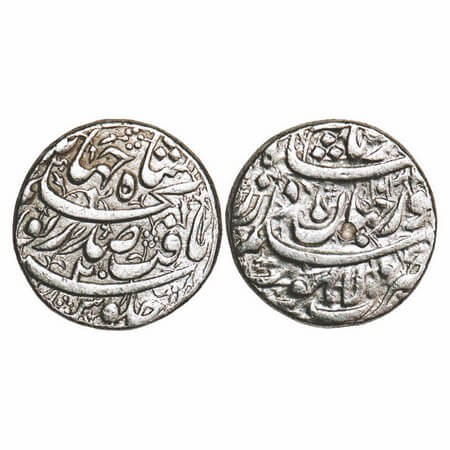 Jahangir with Nur Jahan Begum, Silver Rupee, 11.35g, Lahore Mint, AH 1034/20 Ry, Yaft Coup
