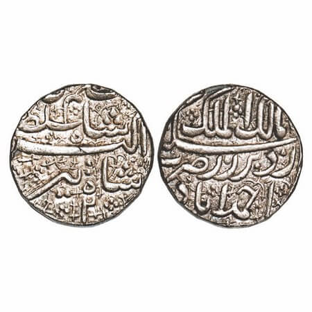 Jahangir as Salim Shah, Silver, Rupee, Ahmadabad Mint, 2 RY, 'Tir' Month. KM 140.1. Extrem