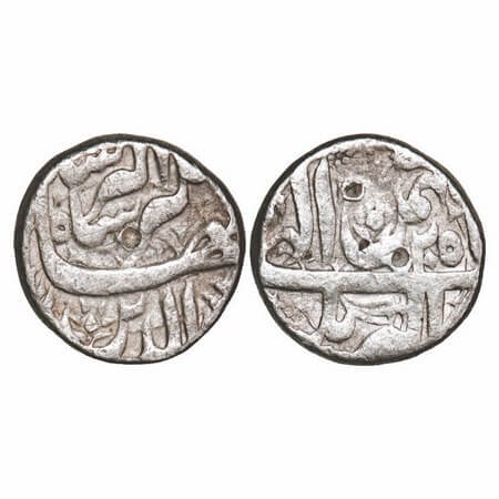Jahangir, Silver Rupee, 10.73g, Akbarnagar Mint, 'Nur al-din Type', Ilahi Type, Month 'Bah