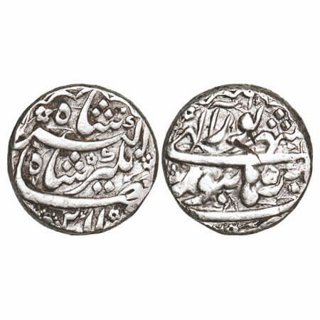 Jahangir, Silver Rupee, 11.35g, Burhanpur Mint, Ilahi Type, Month 'Shahrewar'. KM 145.5. V