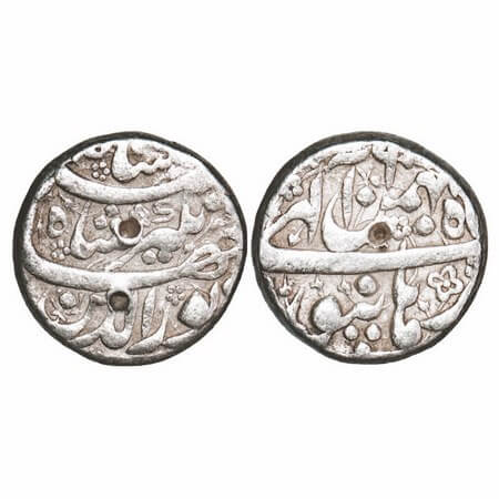 Jahangir, Silver Rupee, 11.28g, Burhanpur Mint, Ilahi Type, Month 'Bahman', AH 1020. KM 14